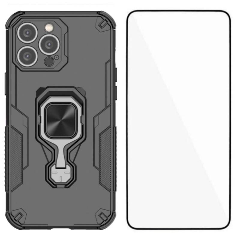 Erittäin kestävä iPhone 14 Pro -suojakuori
 jalustalla ja näytönsuojalla varustettuna