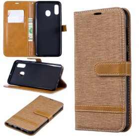 Samsung Galaxy A30 Kangas & Nahkatehoste Kotelo