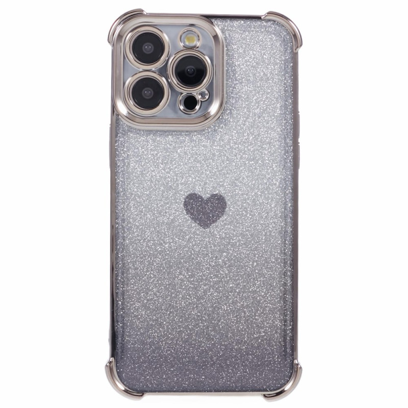 Sydän ja glitter iPhone 14 Pro suojakuori
