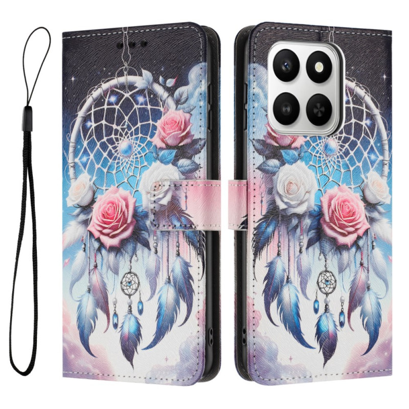 Honor 400 Smart 4G kukkakuvioitu Dreamcatcher suojakuori