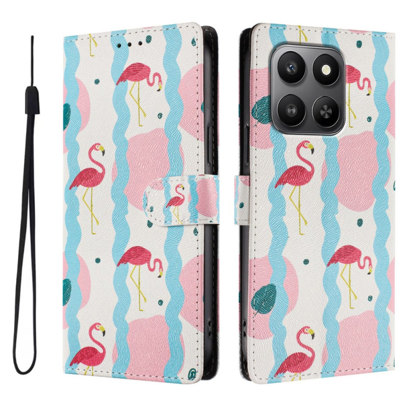 Honor 400 Smart 5G / G vaaleanpunainen flamingot suojakuori