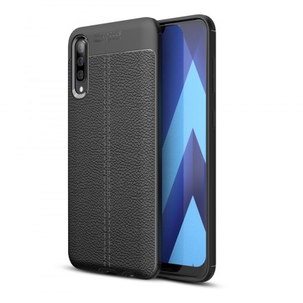 Samsung Galaxy A50 Nahkakotelo Lychee Effect Double Line