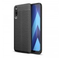 Samsung Galaxy A50 Nahkakotelo Lychee Effect Double Line