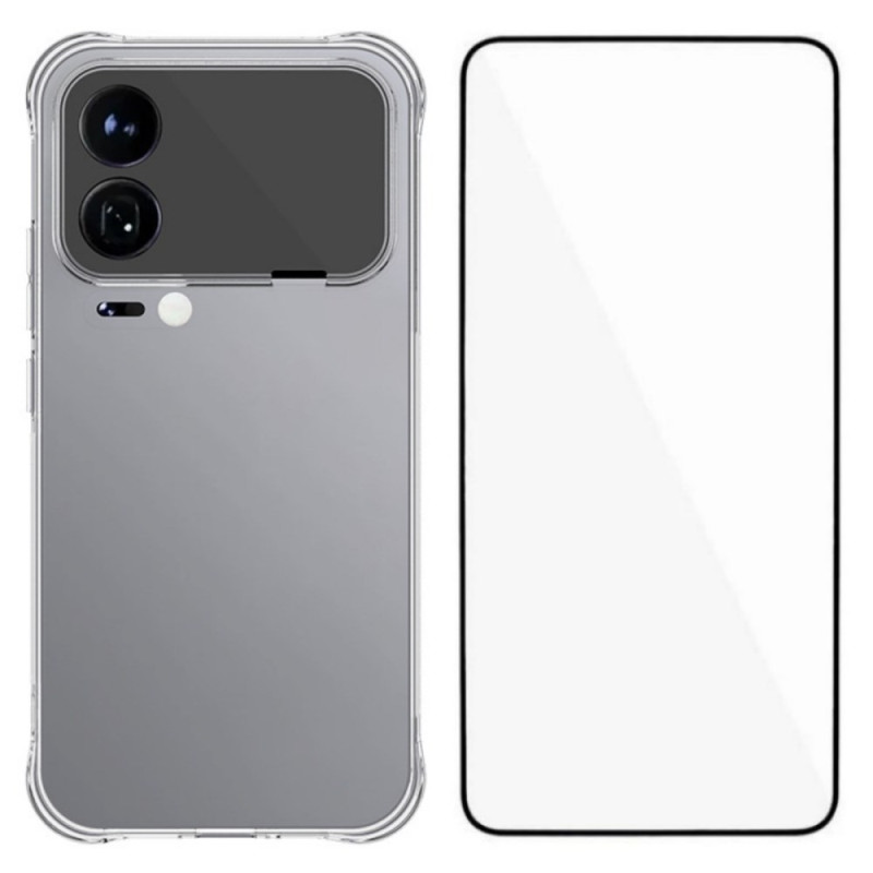 Xiaomi 17 Pro Max läpinäkyvä vahvistettu suojakuori
 näytön suojauksella