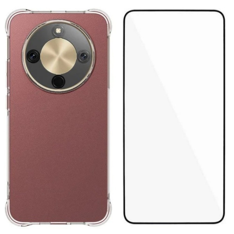 Honor Magic 8 Lite läpinäkyvä suojakuori
 näytönsuojuksella