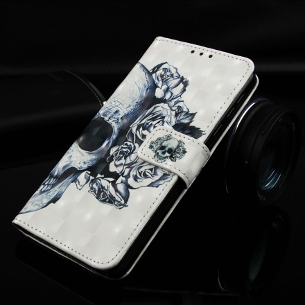 Samsung Galaxy A50 pääkallo ja ristiluut Kotelo