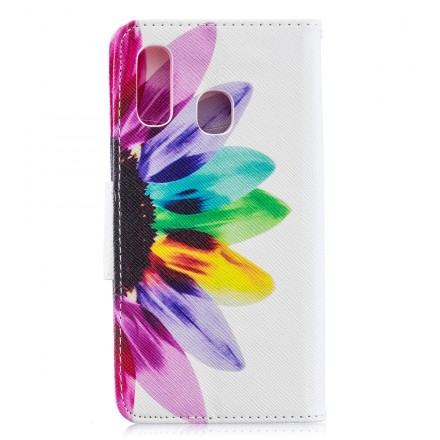 Samsung Galaxy A40 akvarelli kukka tapauksessa