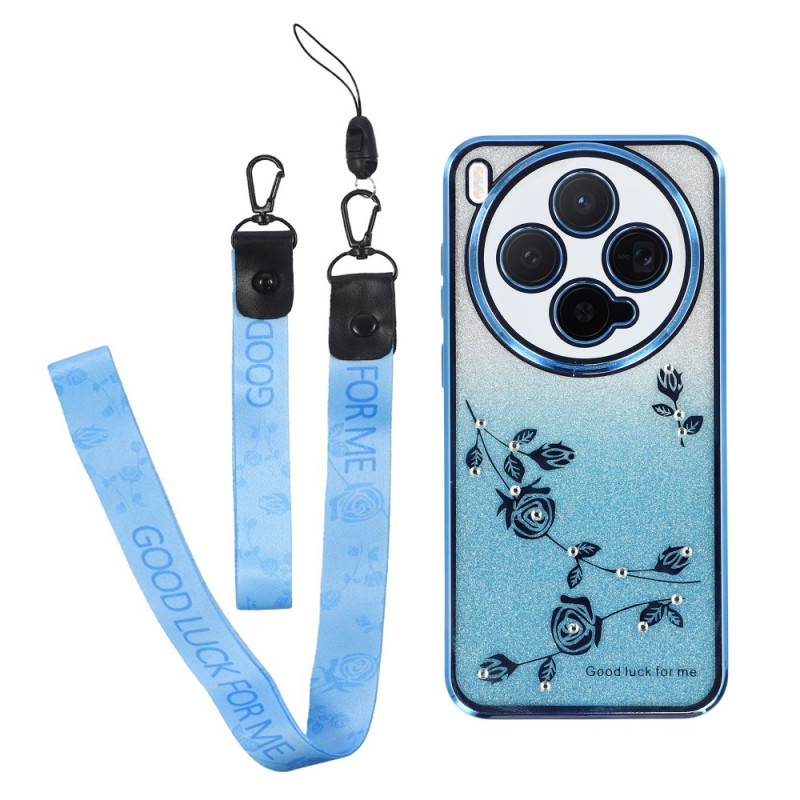 Vivo X300 Kukka ja Strass kantolenkki
 suojakotelo
