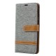Samsung Galaxy A40 Kangas ja nahka Effect Case hihnalla