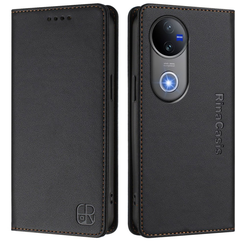Flip Cover Vivo V50 5G RFID-suojaus ja säädettävä tuki
