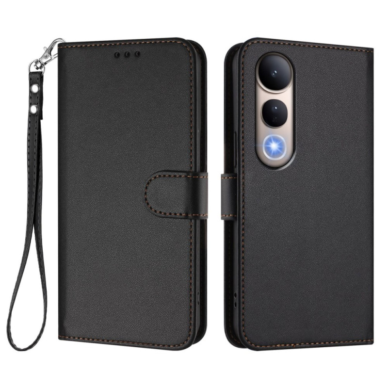 Vivo V50 Lite Simuloitu nahkamainen
 suojus hihnalla