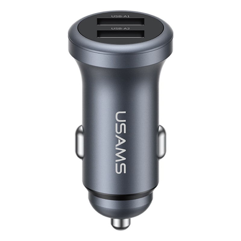 Double USB 2.4A Mini autolaturi USAMS