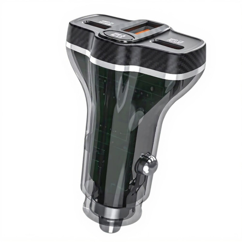 Autolaturi 78W 3 porttia PD 30W / QC3.0 DUDAO DUDAO