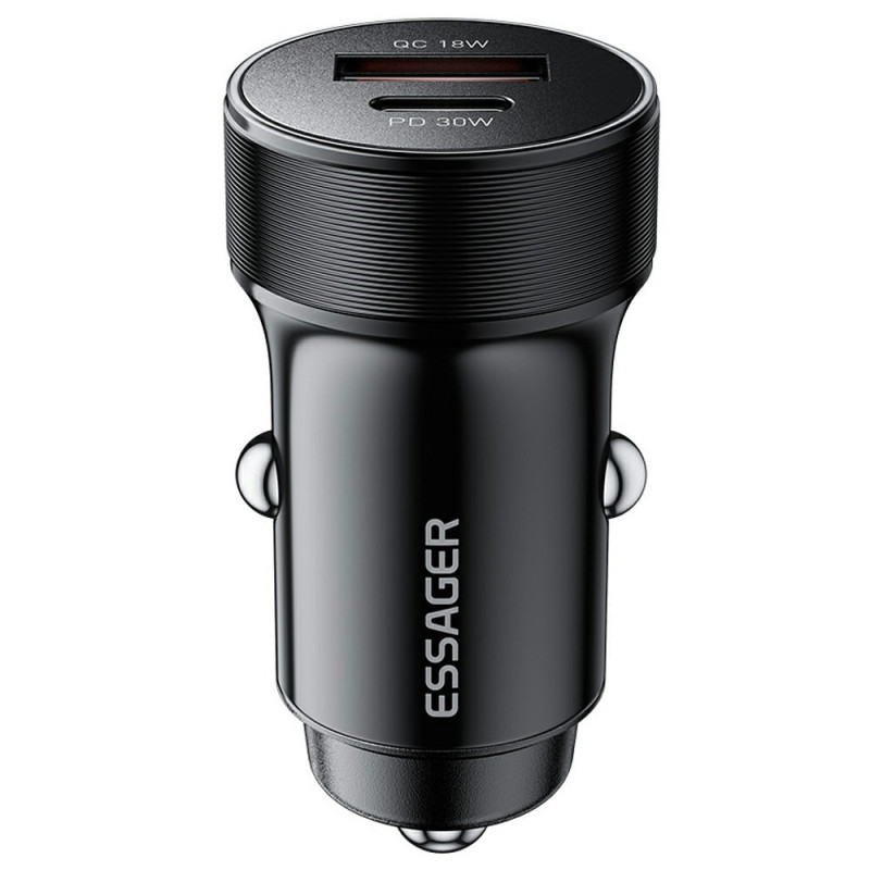 30W PD kaksoisportti USB-A/C autolaturi ESSAGER