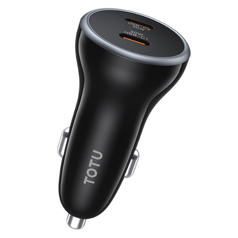 TOTU 60W Dual USB-C nopea autolaturi