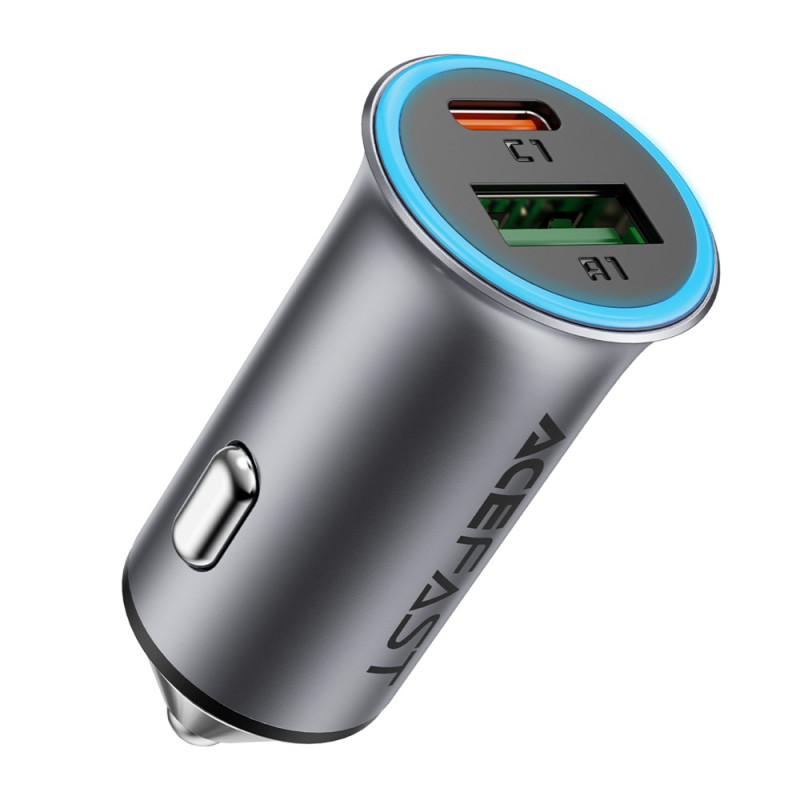 ACEFAST 95W kaksiliitäntäinen USB-A ja USB-C-sikarin sytytinlaturi