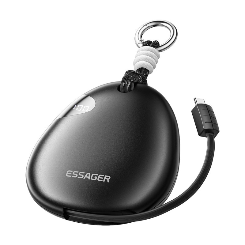 Varavirtalähde
 10000mAh 22.5W sisäänvedettävällä USB-C-kaapelilla ESSAGER