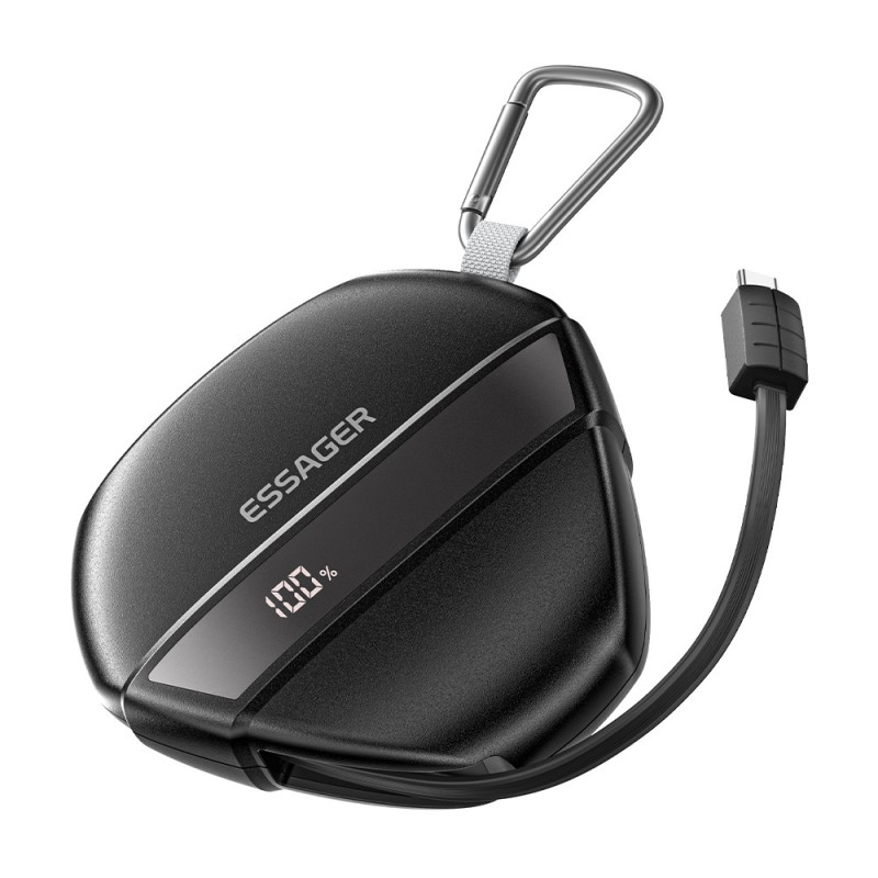 Varavirtalähde
 10000mAh 22.5W kelattavalla kaapelilla ESSAGER