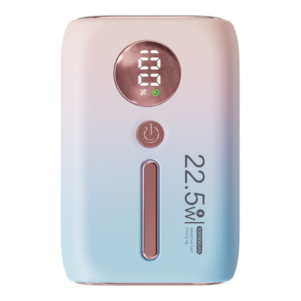 ROISKIN 10000mAh ulkoinen akku, jossa on digitaalinen näyttö