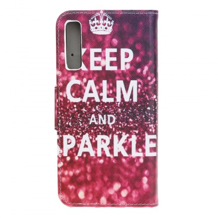 Samsung Galaxy A70 Kotelo Keep Calm ja Sparkle