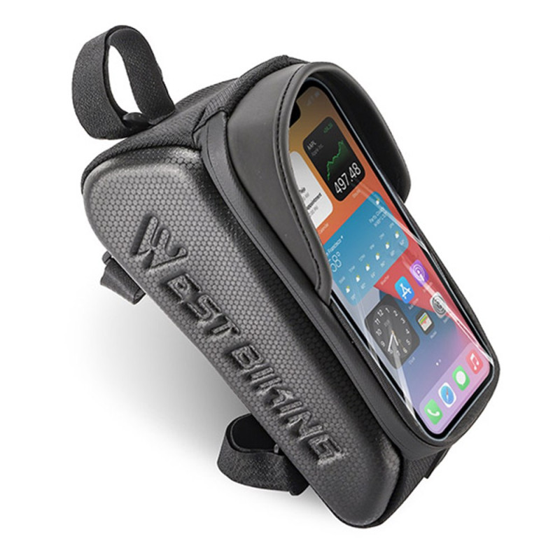 0.8L kosketusnäyttö polkupyörän runko laukku WEST BIKING