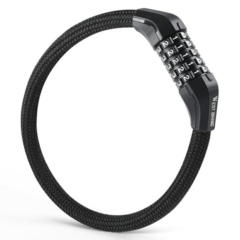 WEST BIKING 5-numeroinen yhdistelmälukko polkupyörille ja sähköpyörille