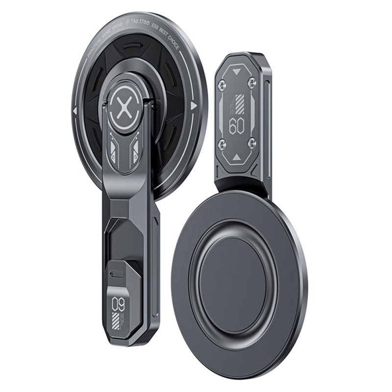 360° magneettinen puhelimen pidike, jossa on liimarengas