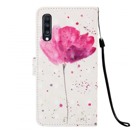 Samsung Galaxy A70 unikko akvarelli Case