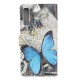 Samsung Galaxy A70 Butterfly Case Sininen