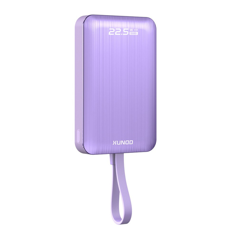 10000mAh magneettinen ulkoinen akku integroidulla kaapelilla XUNDD