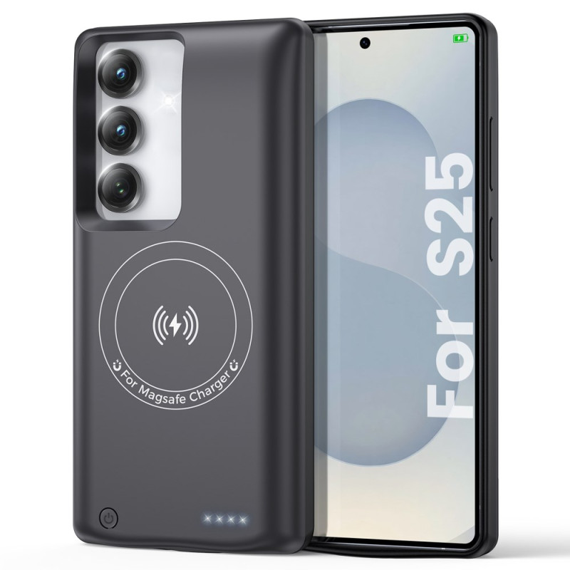 Ulkoinen akkukotelo 10000mAh Samsung Galaxy S25 / S24:lle magneettikiinnityksellä varustettuna