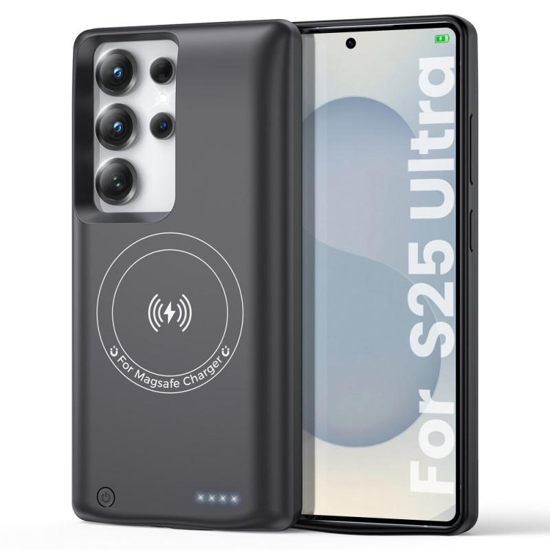 10000mAh akkukotelo Samsung Galaxy S25 Ultra laturi magneettikiinnityksellä varustettuna