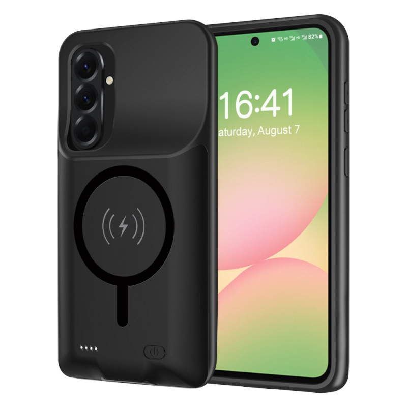 Akkukotelo 6000mAh Samsung Galaxy A36 / A56 5G ulkoinen laturi magneettikiinnityksellä varustettuna