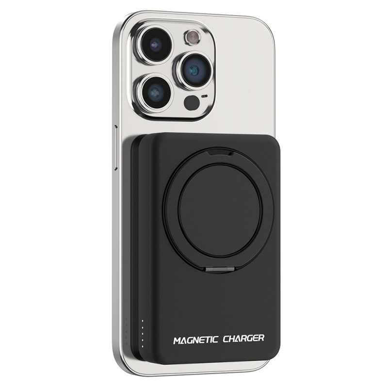 10000mAh magneettinen ulkoinen akku MagSafe-yhteensopivalla tukirenkaalla varustettuna