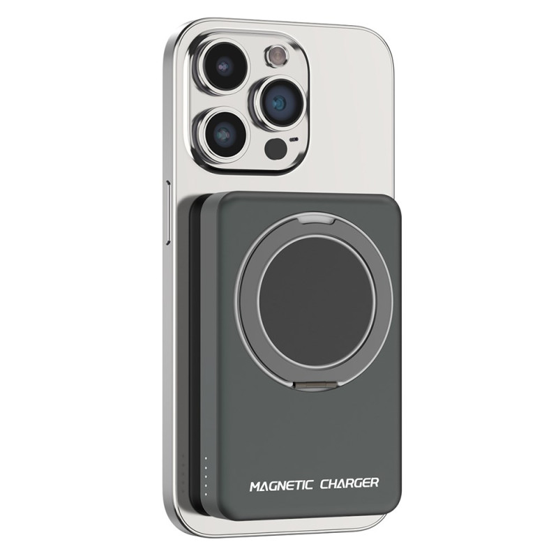 10000mAh magneettinen ulkoinen akku MagSafe-yhteensopivalla tukirenkaalla varustettuna