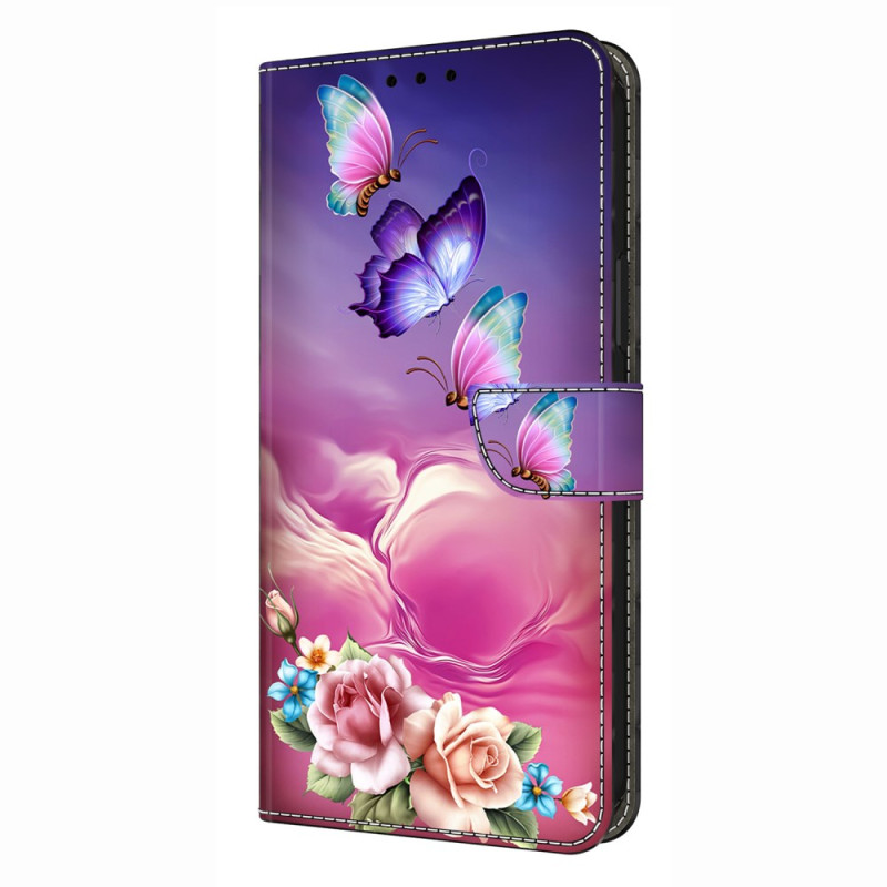 Samsung Galaxy S26 Plus 5G suojakotelo kukka perhonen Design