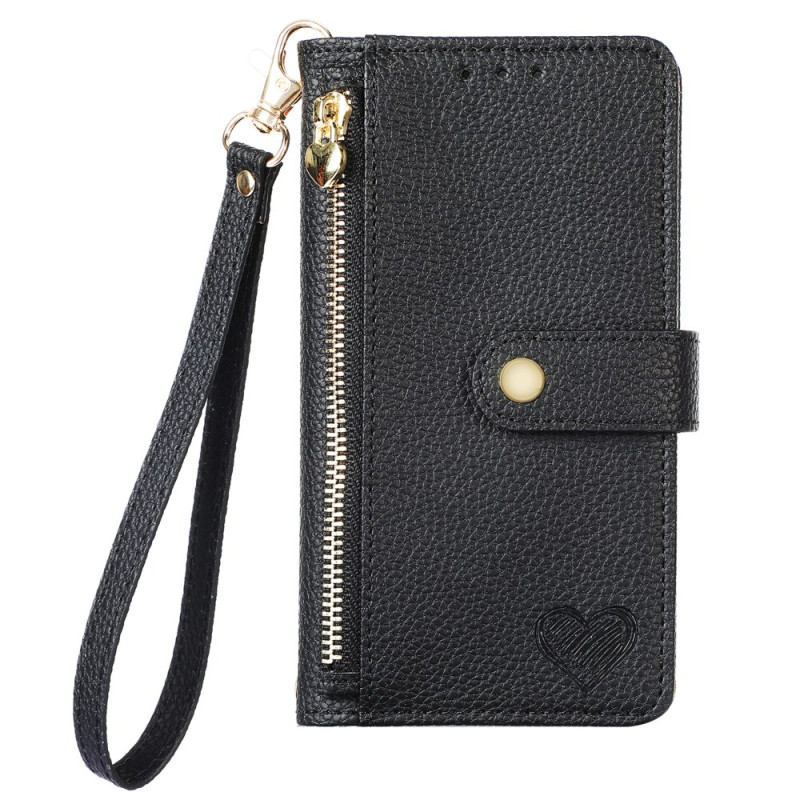 Suojakuori Oppo A6 Pro 5G Lompakko Design Sydän