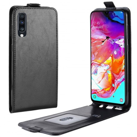 Samsung Galaxy A70 kokoontaitettava nahkatehostekotelo