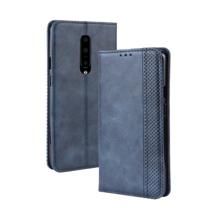  OnePlus 7 Pro Vintage Leather Effect Flip Cover -suojakansi