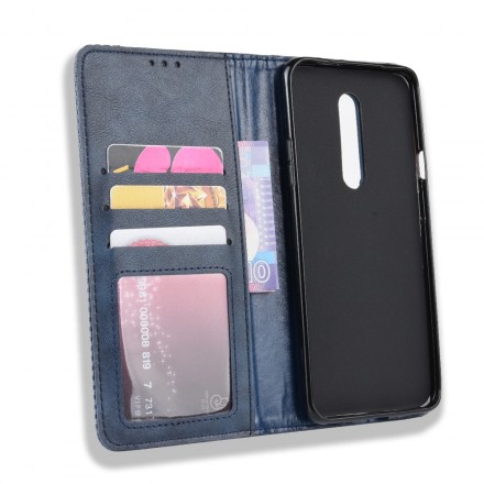  OnePlus 7 Pro Vintage Leather Effect Flip Cover -suojakansi