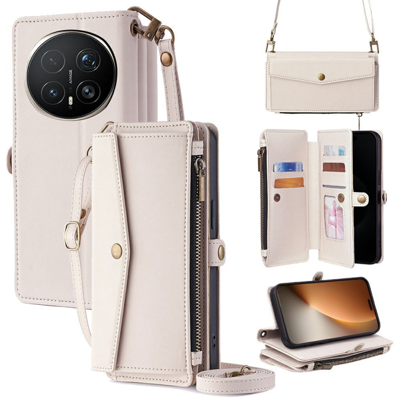 Honor Magic 8 Pro lompakko suojakuori olkahihnalla