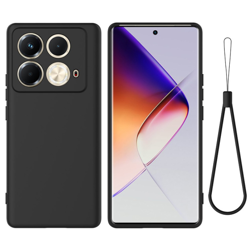 Infinix Note 40S nestemäinen silikoni kantolenkki suojakotelo