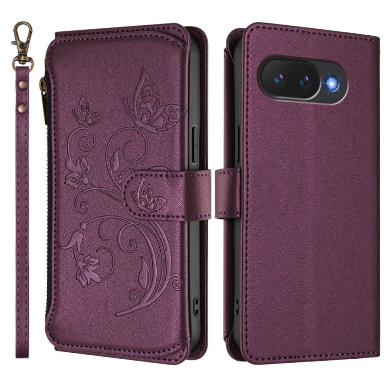 Google Pixel 10A lompakko suojakuori kukkakuvioitu Design