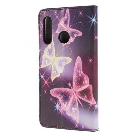 Kotelo Huawei P30 Lite perhoset Neons