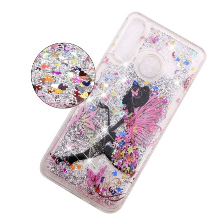 Huawei P30 Lite läpinäkyvä Fairy Glitters kansi