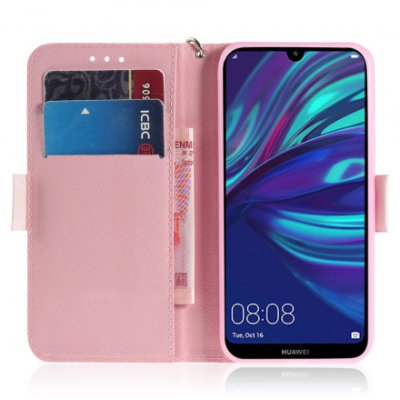 Kansi Huawei P30 Lite Kukkapuu hihnan kanssa