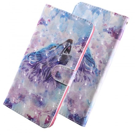 Huawei P30 Lite Akvarelli Wolf Case