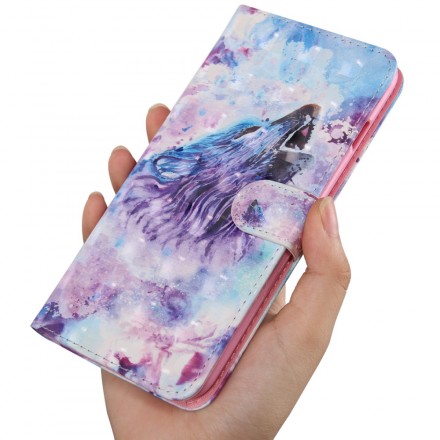 Huawei P30 Lite Akvarelli Wolf Case