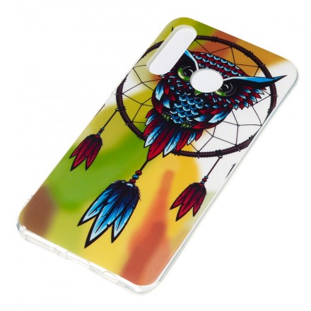 Huawei P30 Lite Catchy Owl Cover Fluorescent
