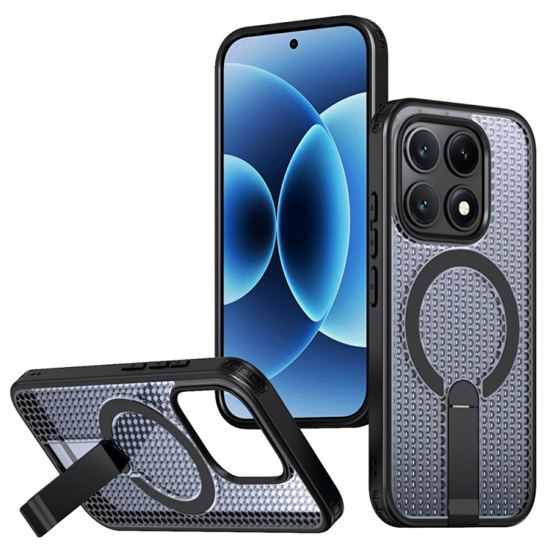 Xiaomi 17 Magneettinen suojakuori, jossa on ruudullinen kuvio ja potkukiinnike